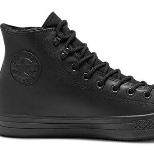Converse All Black Leather Boots